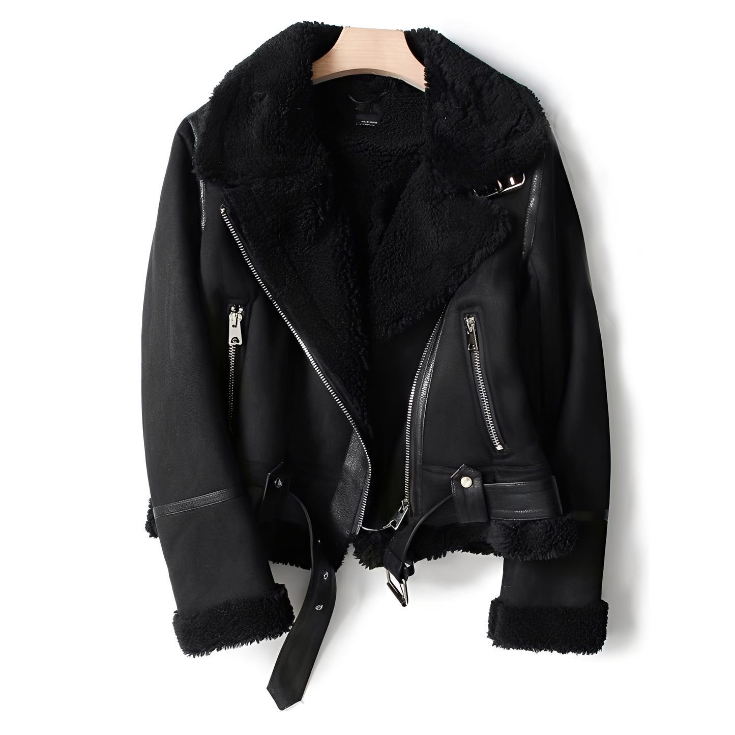 ModeGeist | Warme, weiche Lederjacke für Frauen