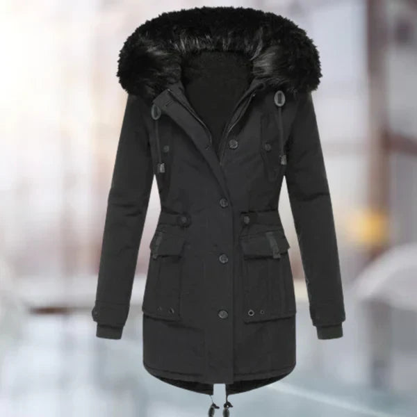 ModeGeist | Damen-Wintermantel mit Fell