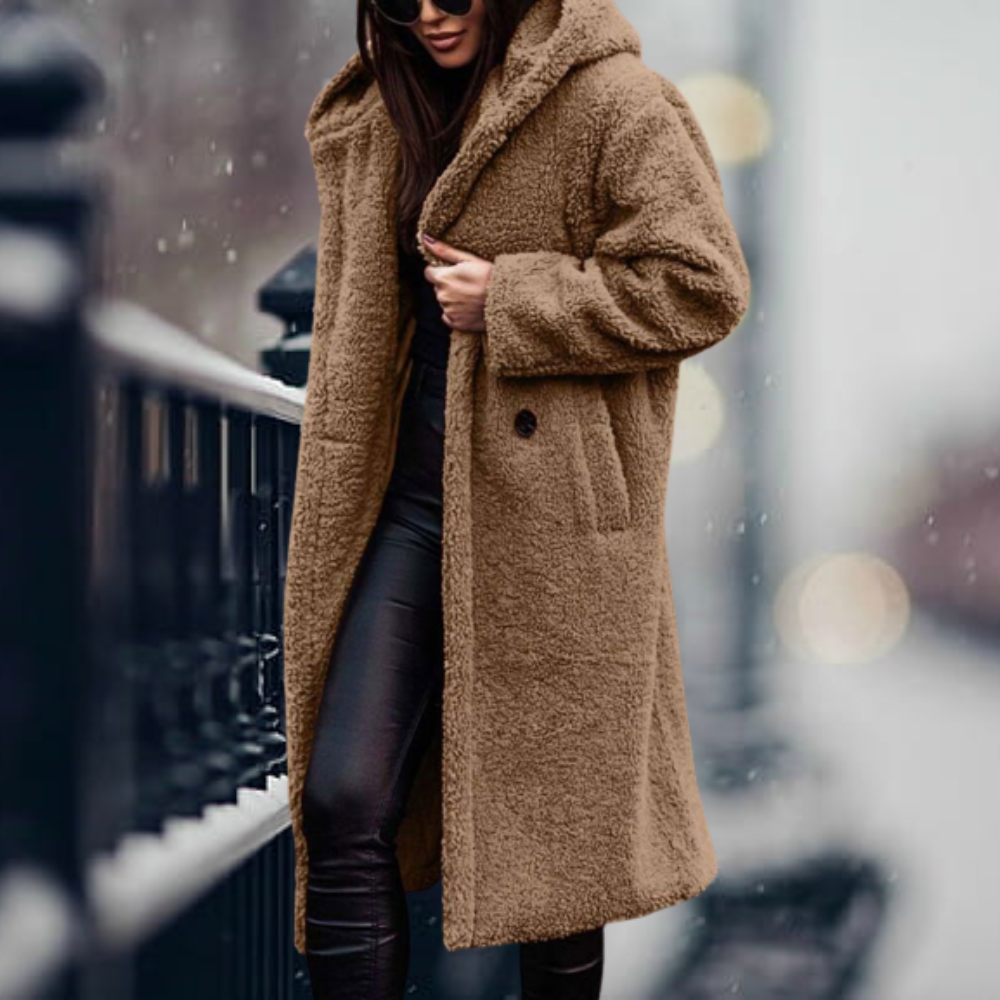 ModeGeist | Lang mit Kapuze und Overzise-Schnitt für Frauen Ideal für Den Winter