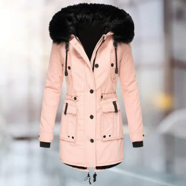ModeGeist | Damen-Wintermantel mit Fell