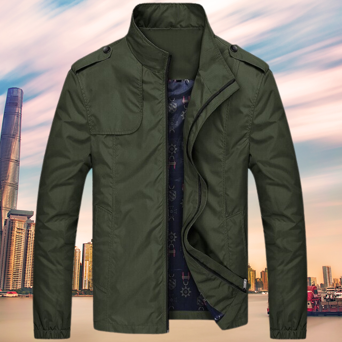 ModeGeist | Stilvolle, Wasserdichte und Winddichte Jacke
