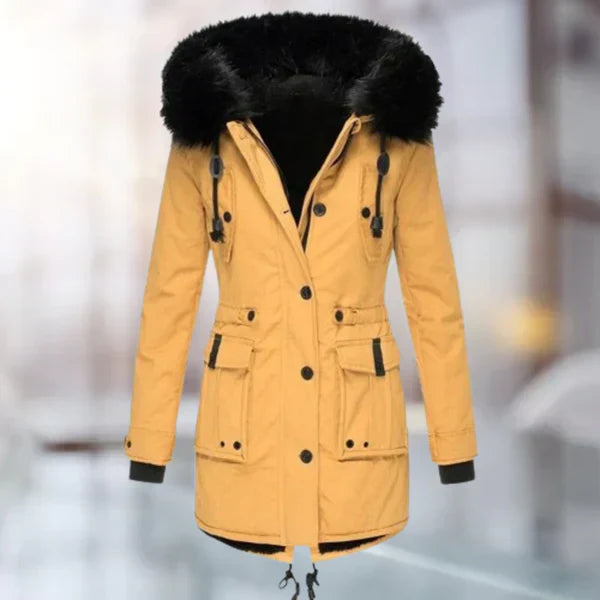 ModeGeist | Damen-Wintermantel mit Fell