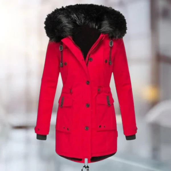 ModeGeist | Damen-Wintermantel mit Fell