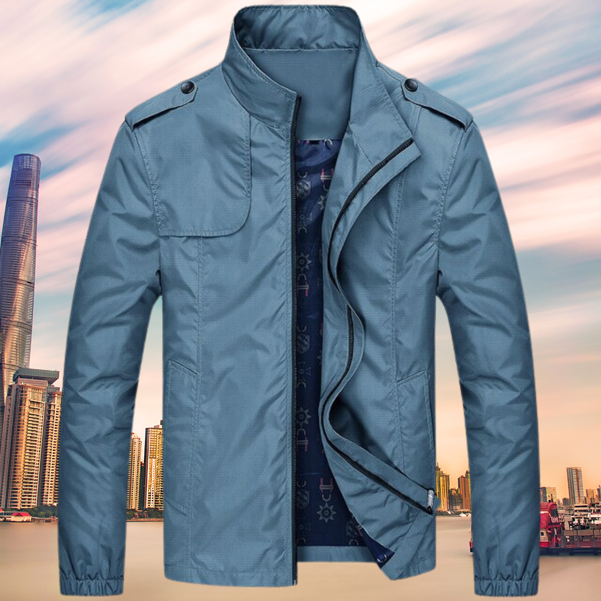 ModeGeist | Stilvolle, Wasserdichte und Winddichte Jacke
