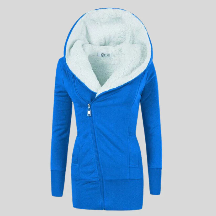 ModeGeist | Fleece-Cardigan mit Kapuze