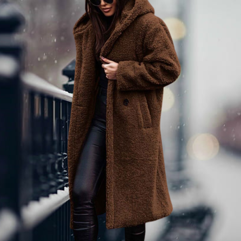 ModeGeist | Lang mit Kapuze und Overzise-Schnitt für Frauen Ideal für Den Winter
