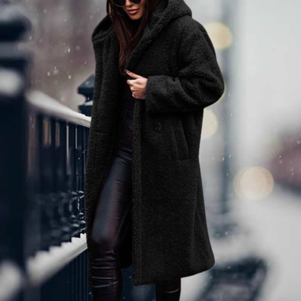 ModeGeist | Lang mit Kapuze und Overzise-Schnitt für Frauen Ideal für Den Winter