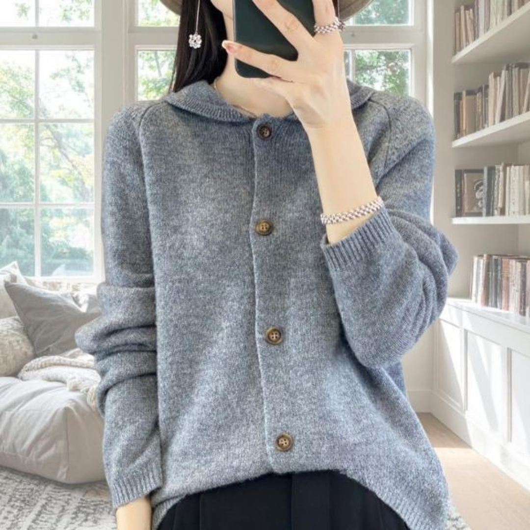 MODEGEIST Damen Cardigan Offene Front Leichtes Design