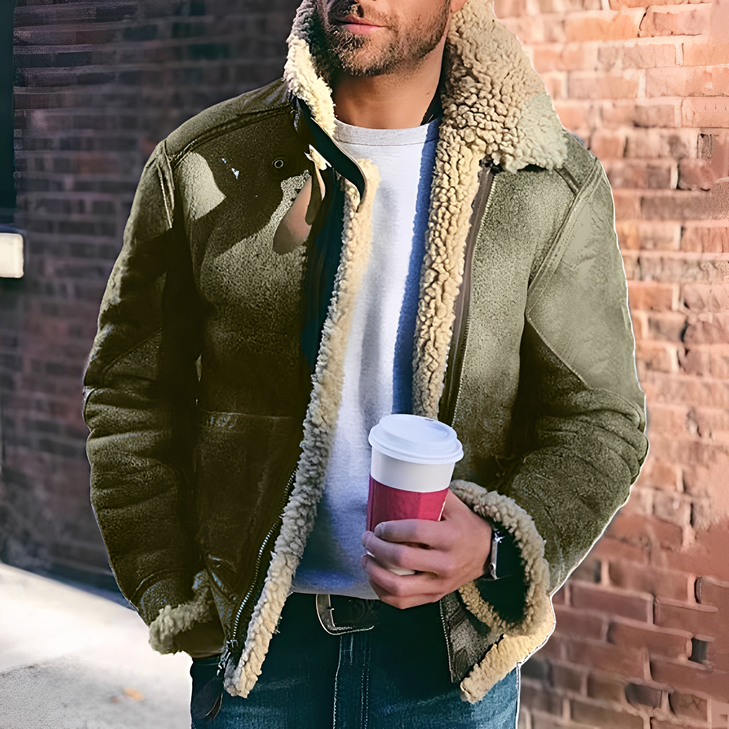 ModeGeist | Jacke mit breiter Rever für Herren