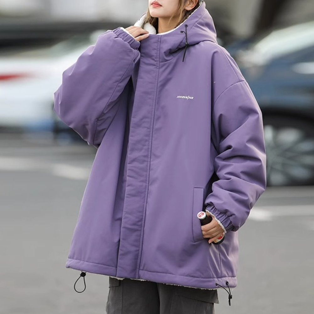 ModeGeist | Warme Wendbare Winterjacke für Damen