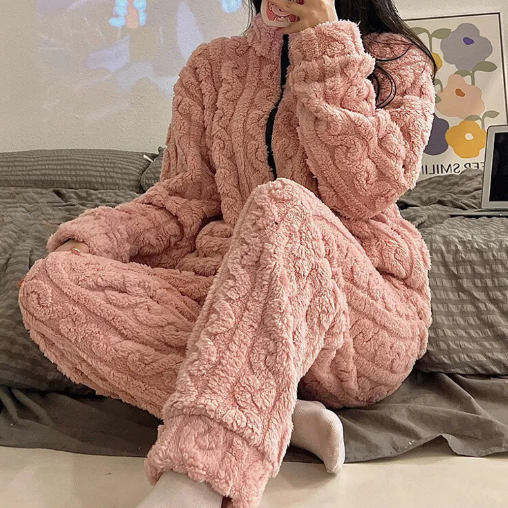 Damen Winter-Loungewear Set: weich und kuschelig