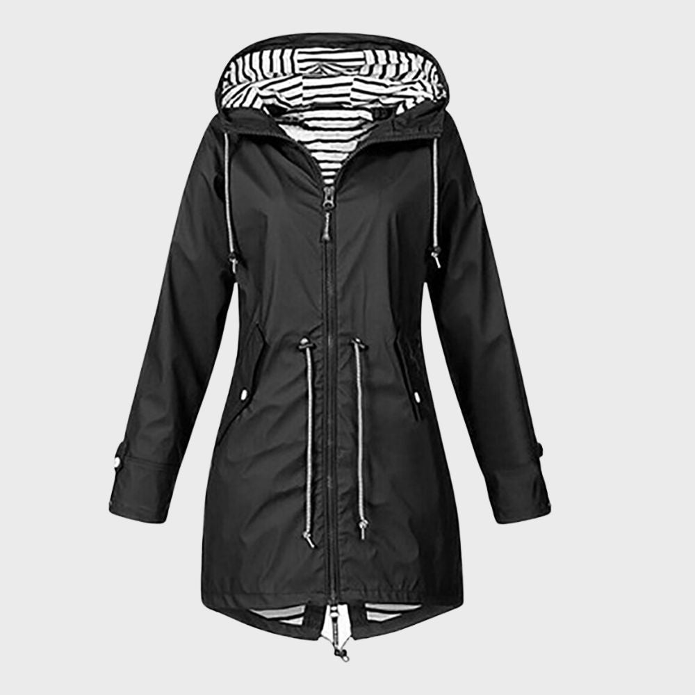 ModeGeist | Regenjacke für Damen - Kapunze