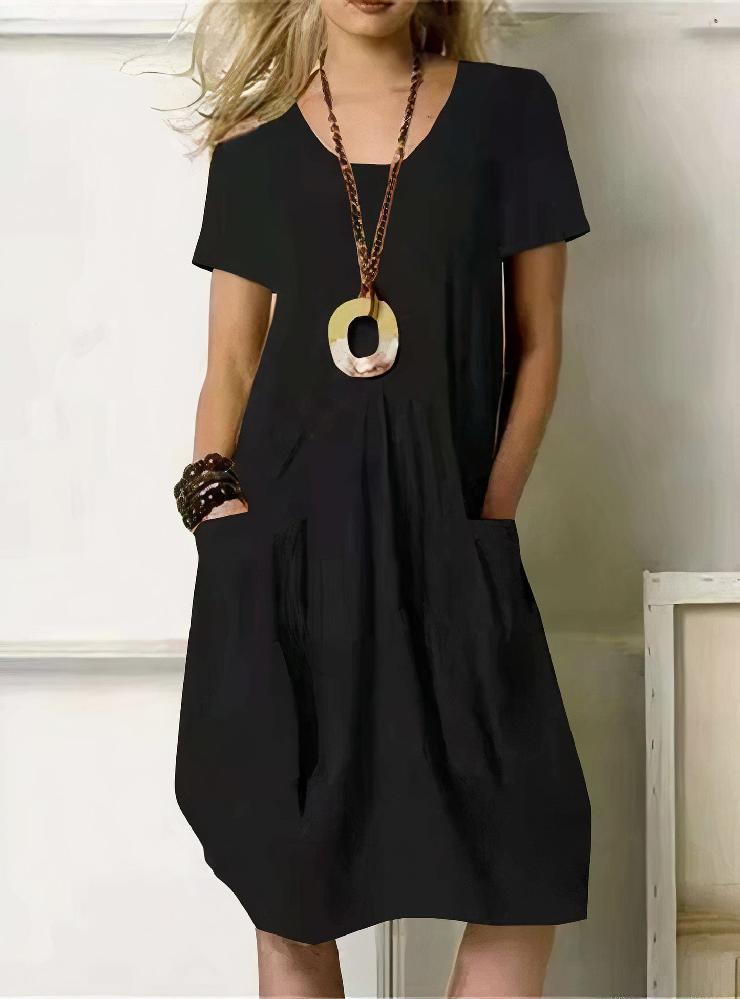 Komfortables knielanges Kleid Velma