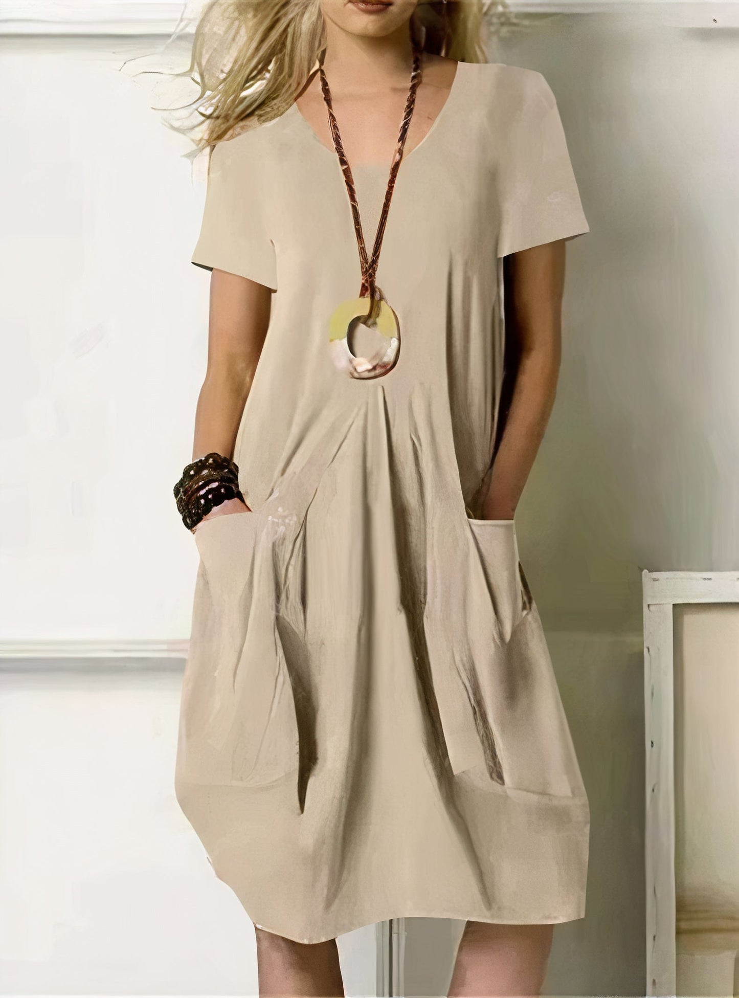 Komfortables knielanges Kleid Velma