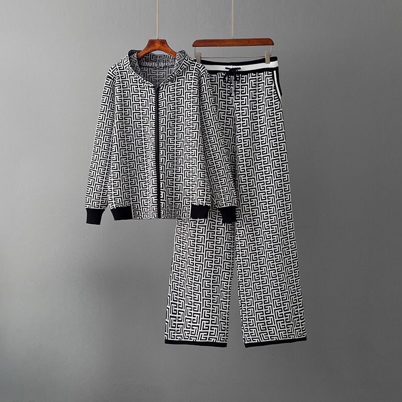 Gemütliches Kapuzen-Cardigan-Set Jamilah