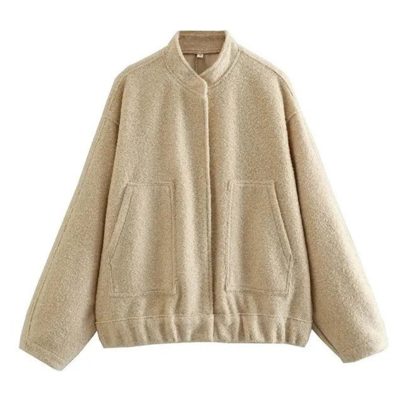 Damen Bomberjacke Viktoria: Oversized, stylisch, Herbst & Winter