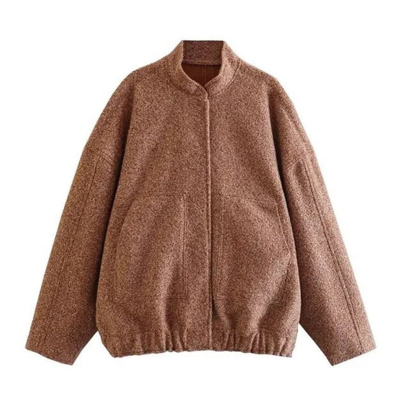 Damen Bomberjacke Viktoria: Oversized, stylisch, Herbst & Winter