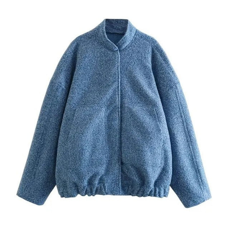 Damen Bomberjacke Viktoria: Oversized, stylisch, Herbst & Winter