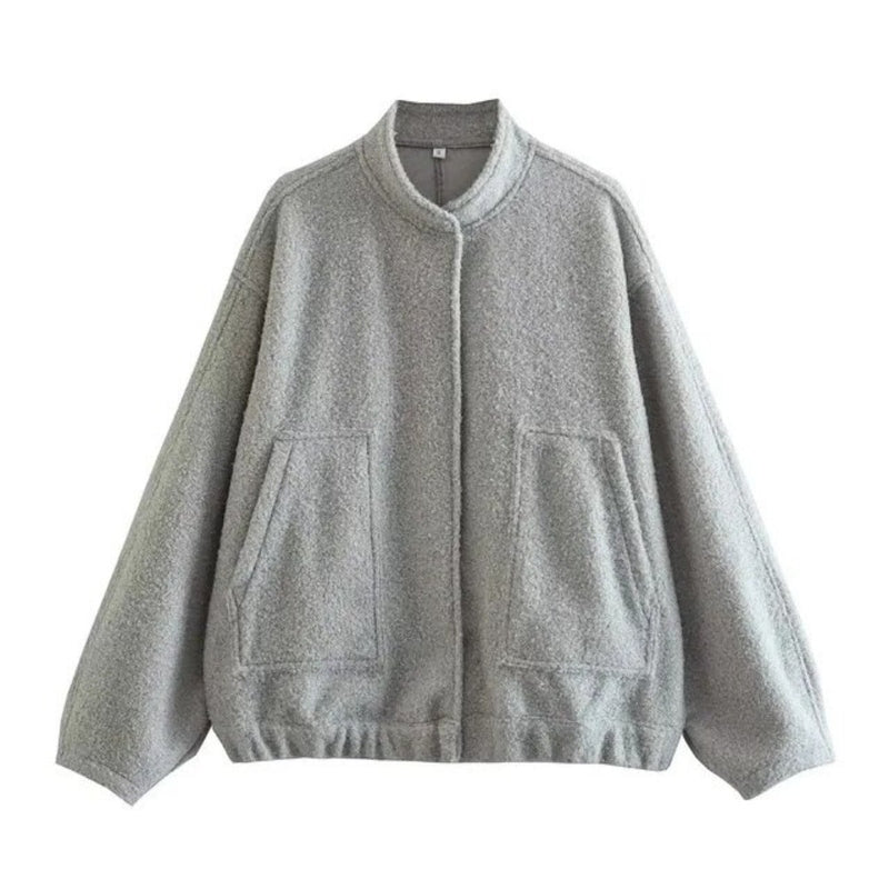 Damen Bomberjacke Viktoria: Oversized, stylisch, Herbst & Winter