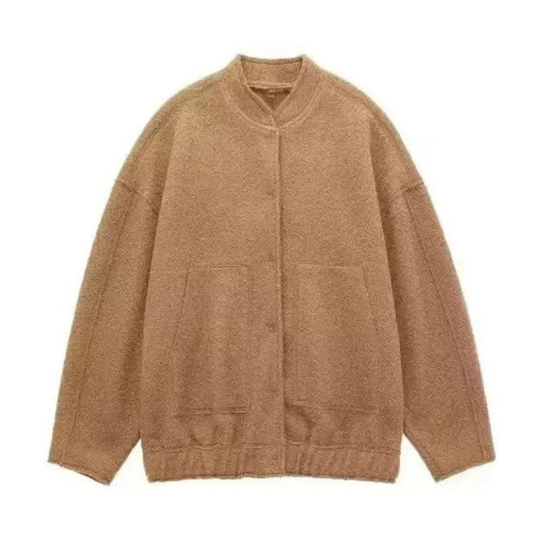 Damen Bomberjacke Viktoria: Oversized, stylisch, Herbst & Winter