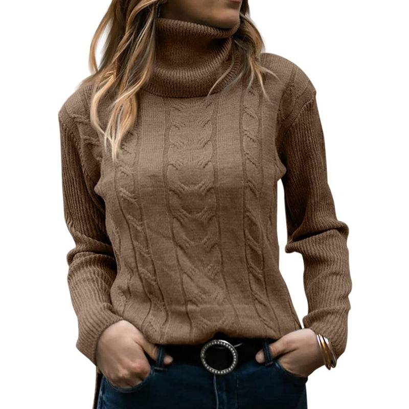 Elegantes Damen-Rollkragen-Shirt für kühle Tage
