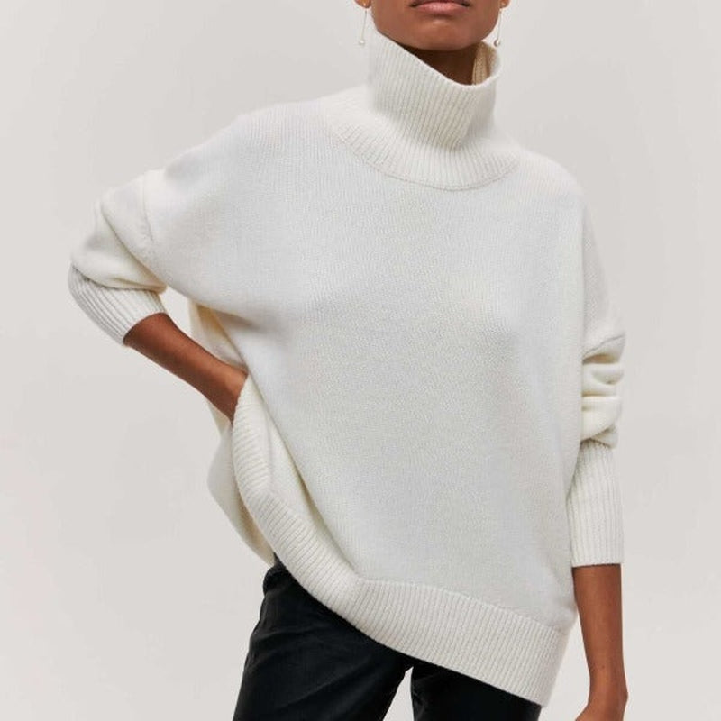 Linda: Angenehmer Rollkragenpullover für elegante Winter-Outfits