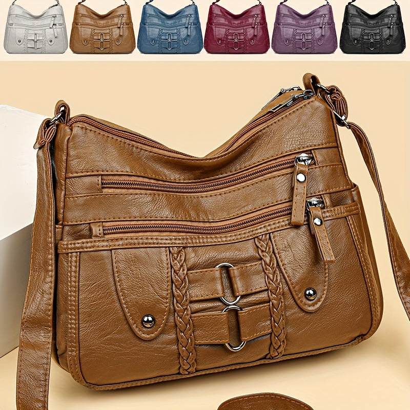 Elegante Retro-Handtasche für Damen mit Diebstahlschutz