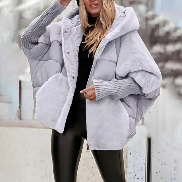 ModeGeist | Jacke Damen Gefüttert mit Kapuze, Lässige Passform