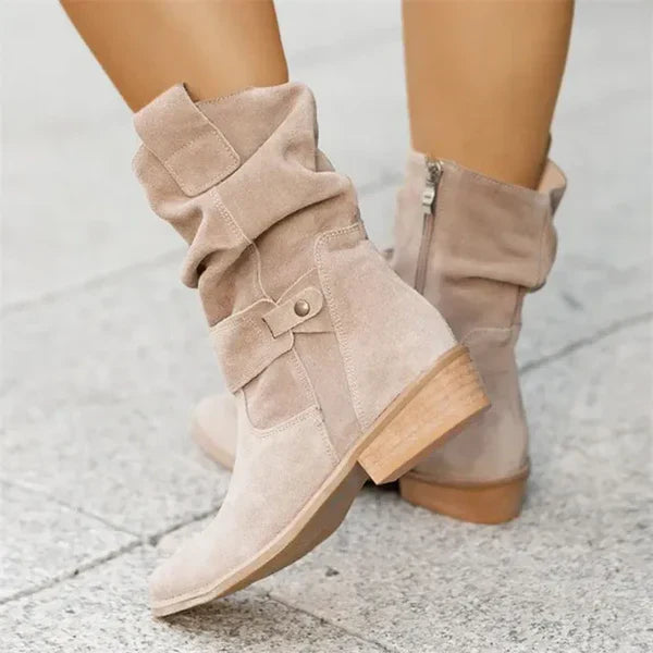 ModeGeist | Lässige Stiefel mit Niedrigem Absatz