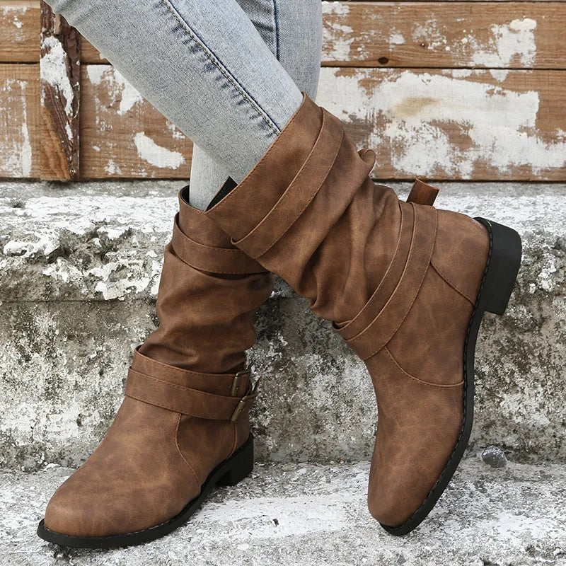 ModeGeist | Kniehohe Retro-Stiefel