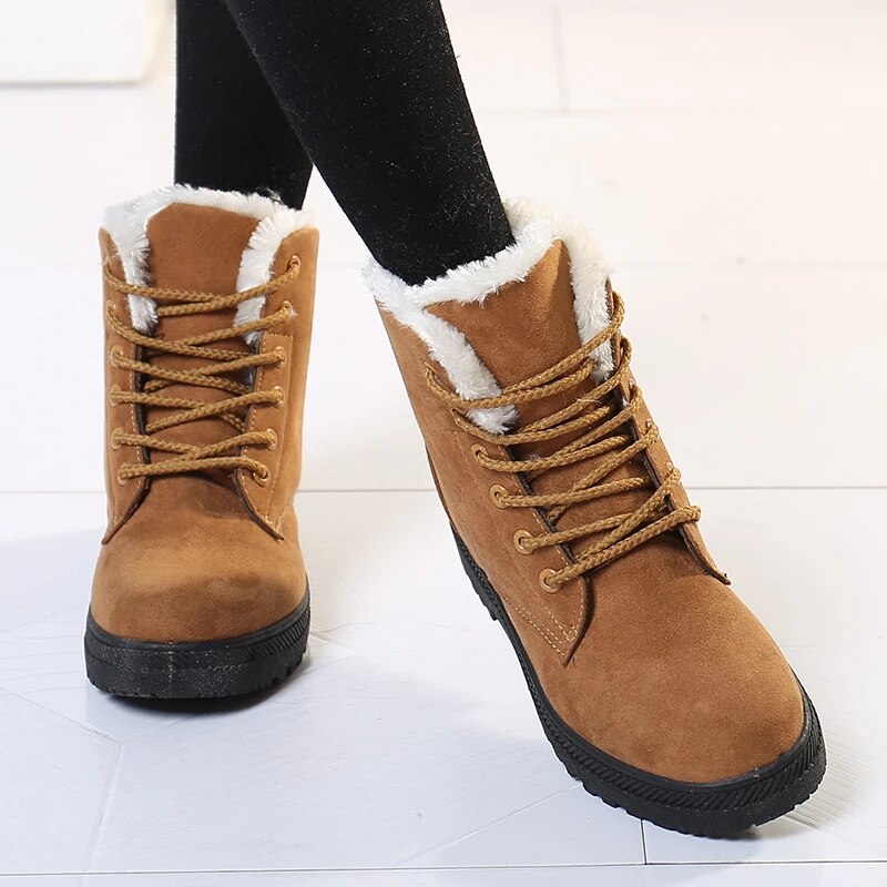 ModeGeist | Damen Winter Schnee Kurz Stiefeletten