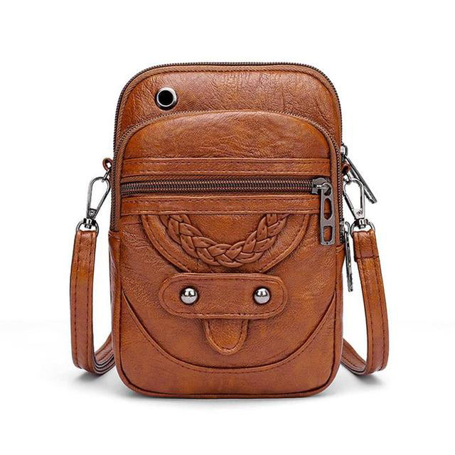 Jaida - Vintage Leder Schultertasche