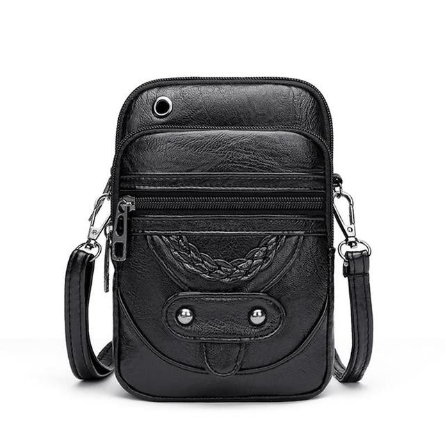 Jaida - Vintage Leder Schultertasche