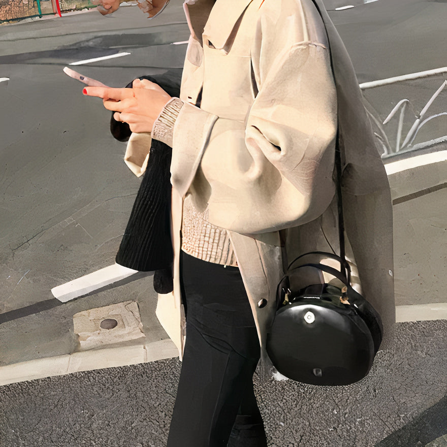 ModeGeist | Wollmischung Jacke - trendige Damenoberbekleidung
