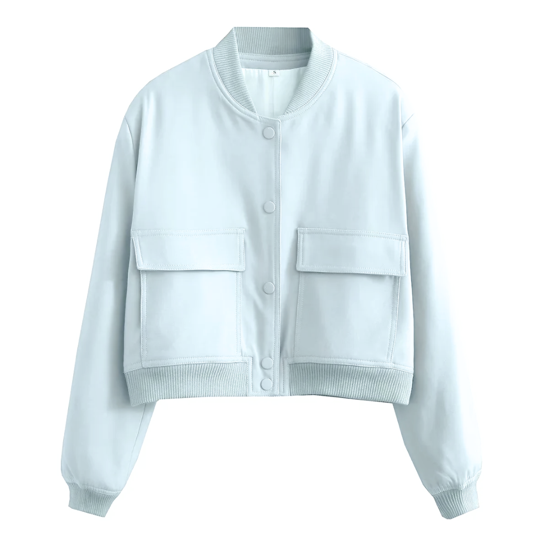 ModeGeist | Gekürzte Varsity Jacke - Stilvoll & Lässig