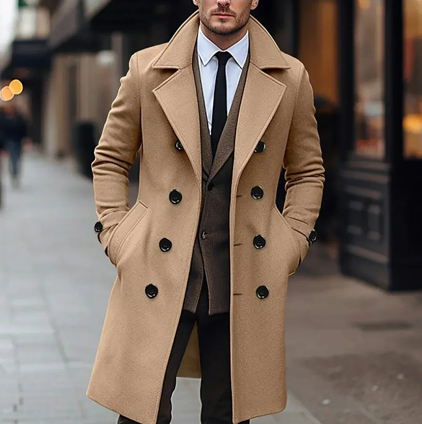 ModeGeist | Elegante Wollherrenjacke für frische Tage