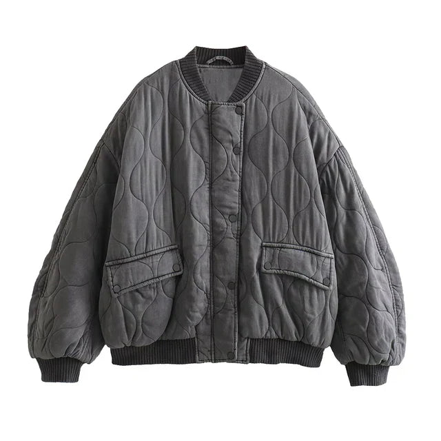 ModeGeist | Winter Steppjacke Locker Geschnittene