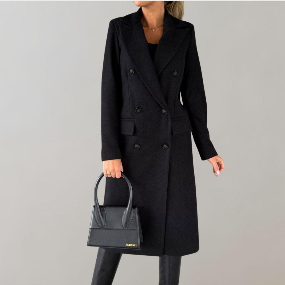 ModeGeist | Stilvoller langer Wintermantel für Damen