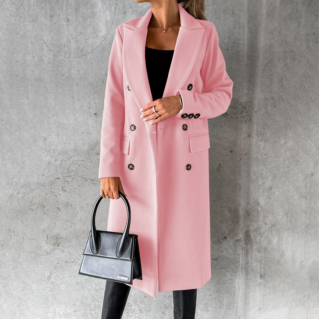 ModeGeist | Langer Klassischer Kragen für Frauen Ideal für Den Winter