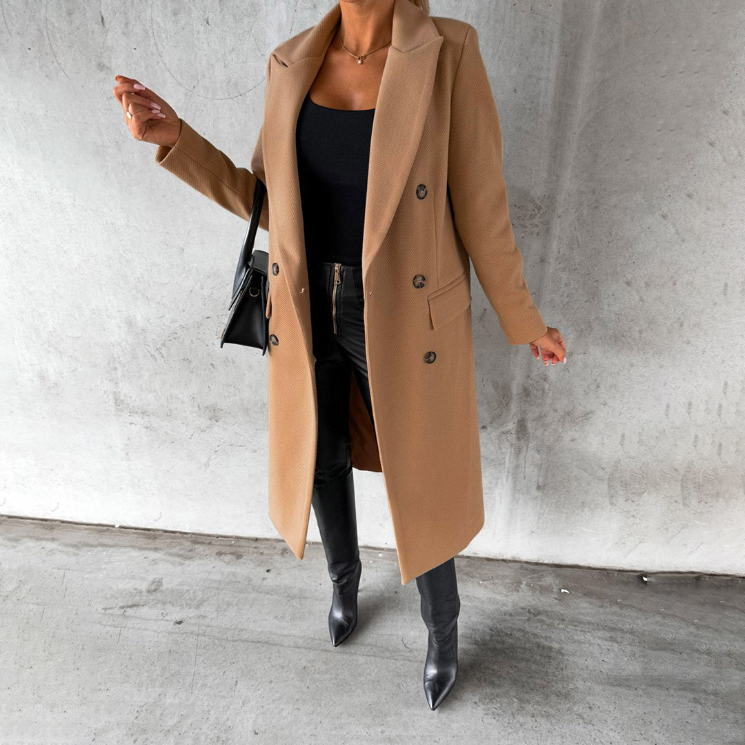 ModeGeist | Langer Klassischer Kragen für Frauen Ideal für Den Winter