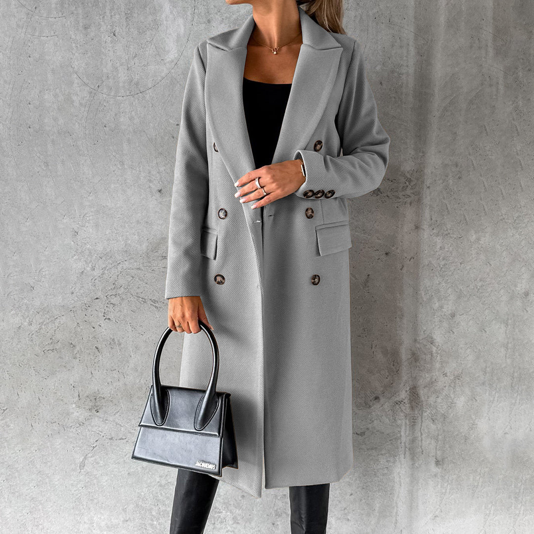 ModeGeist | Langer Klassischer Kragen für Frauen Ideal für Den Winter