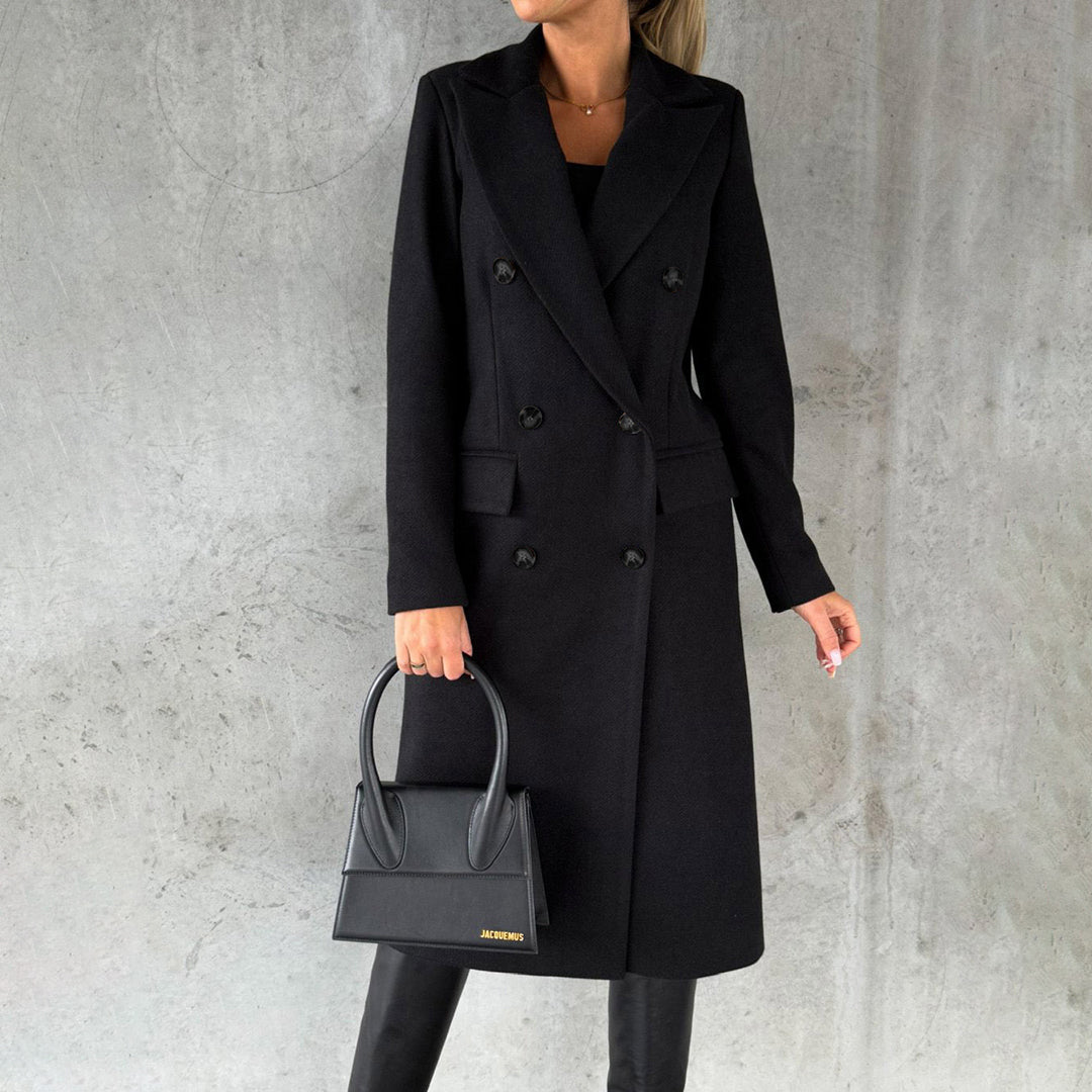 ModeGeist | Langer Klassischer Kragen für Frauen Ideal für Den Winter