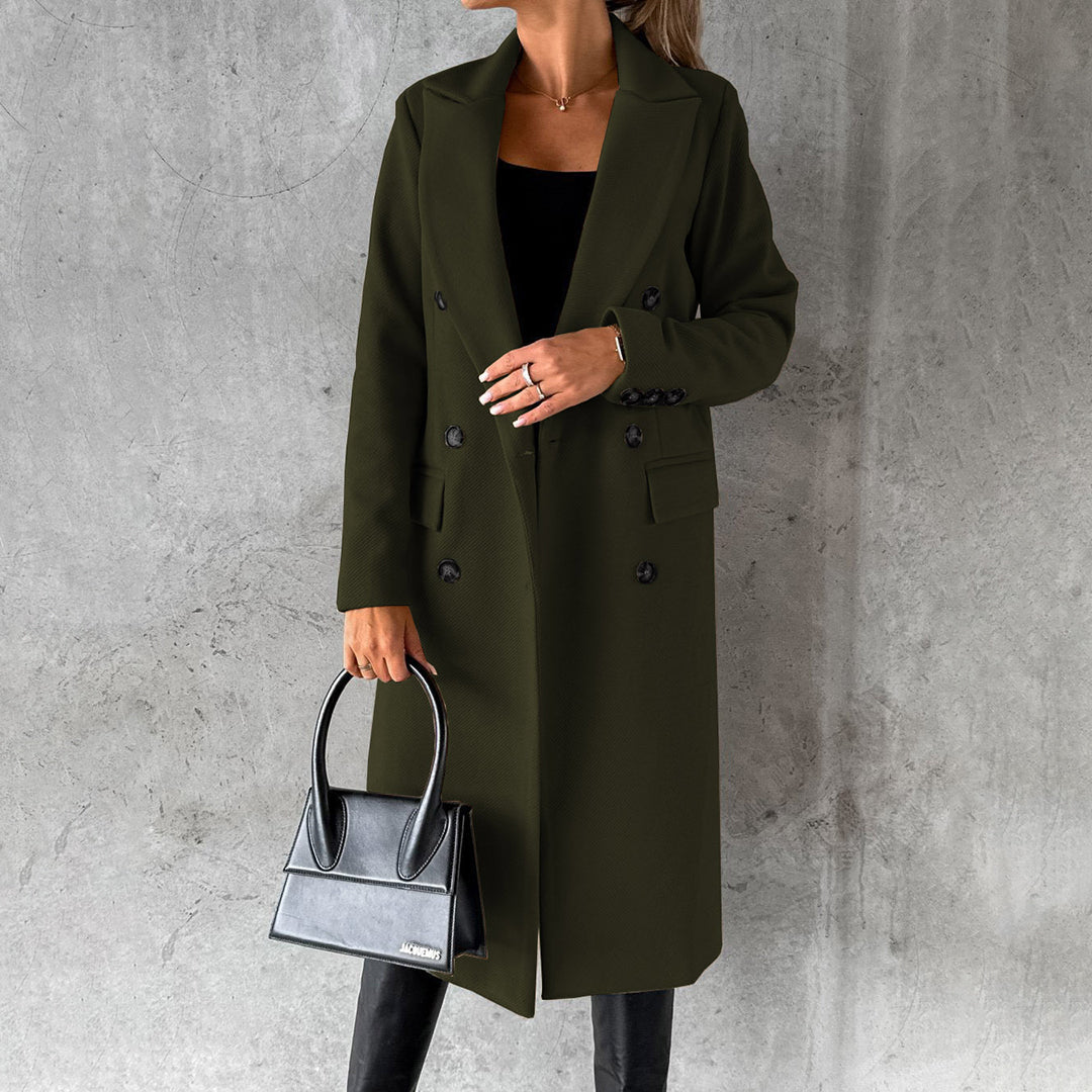 ModeGeist | Langer Klassischer Kragen für Frauen Ideal für Den Winter
