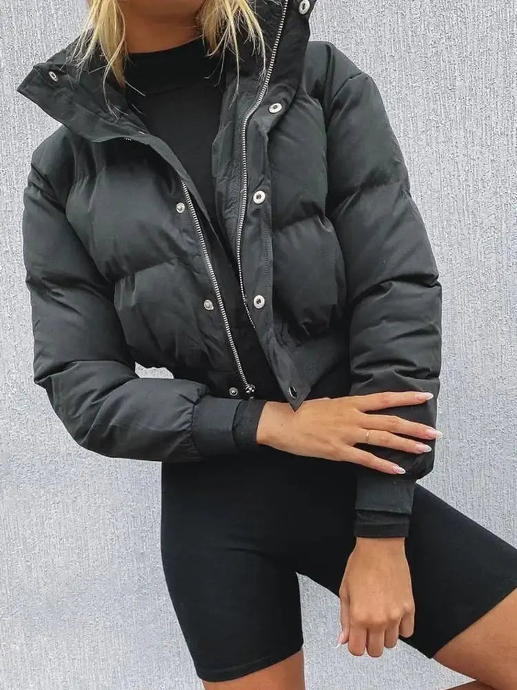 ModeGeist | Pufferjacke mit Hohem Kragen