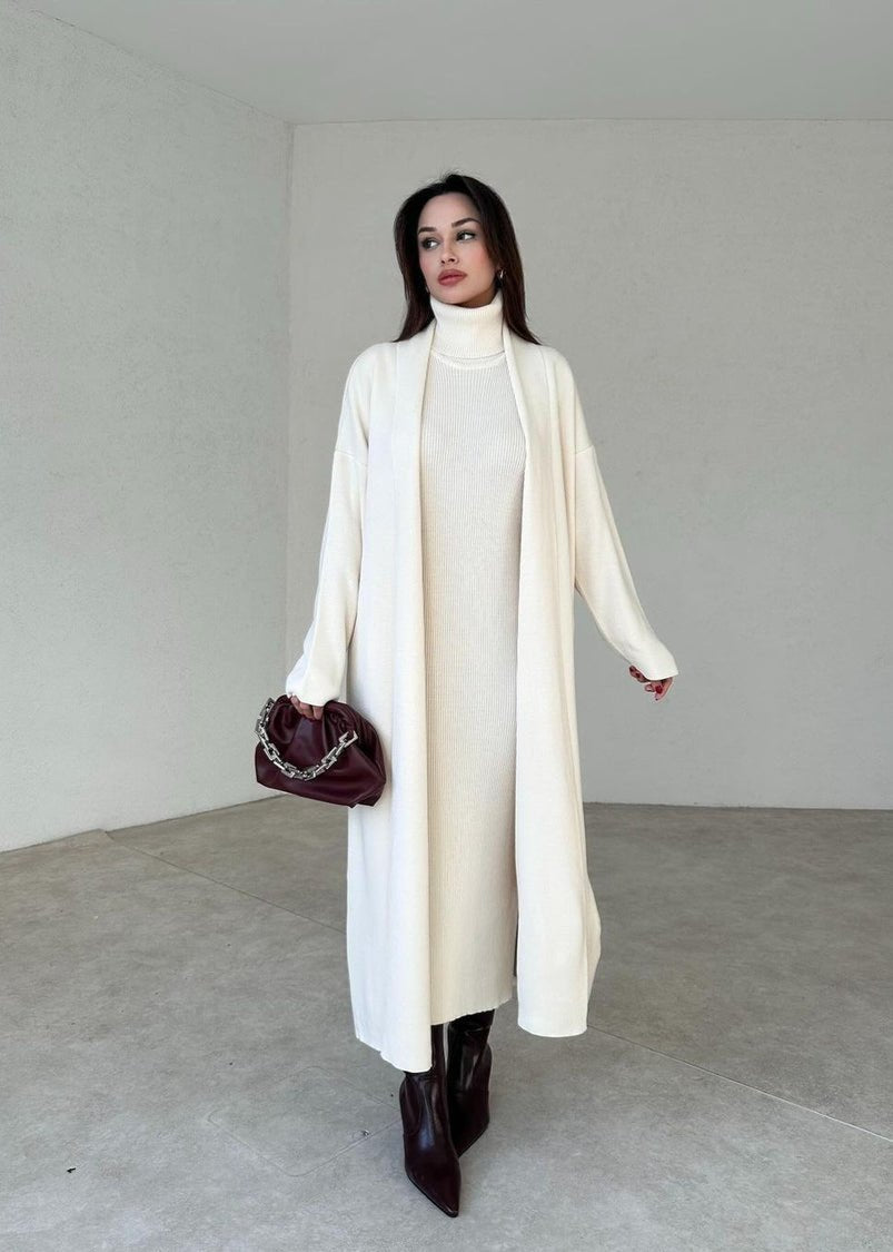 Kleid und Strickjacke Set JASMIN