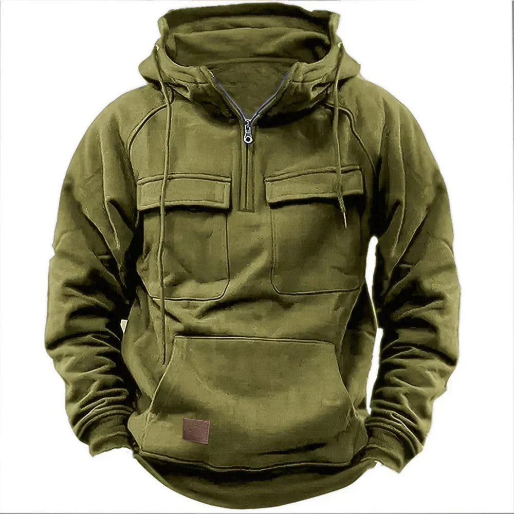 ModeGeist | Warme Hoodie mit hallem Reißverschluss
