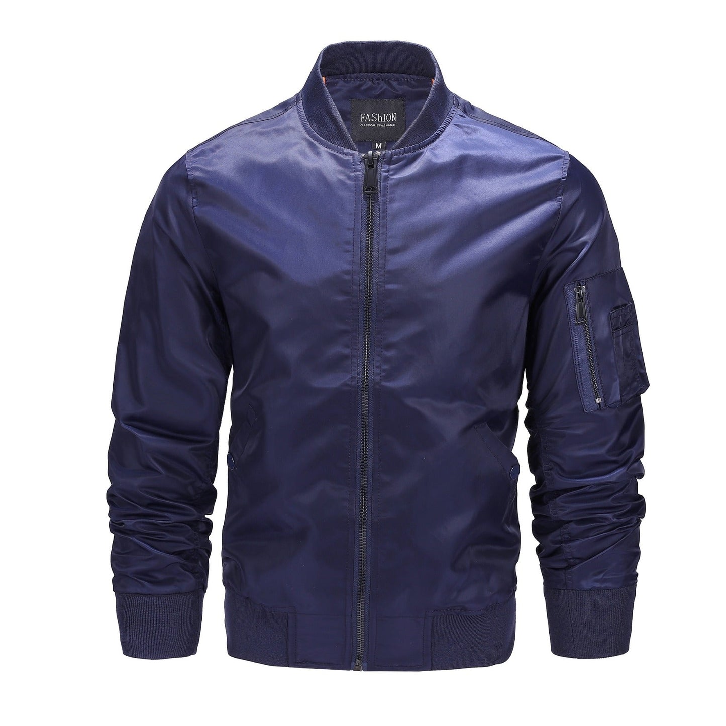 Herren Bomberjacke mit Reißverschluss im taktischen Design