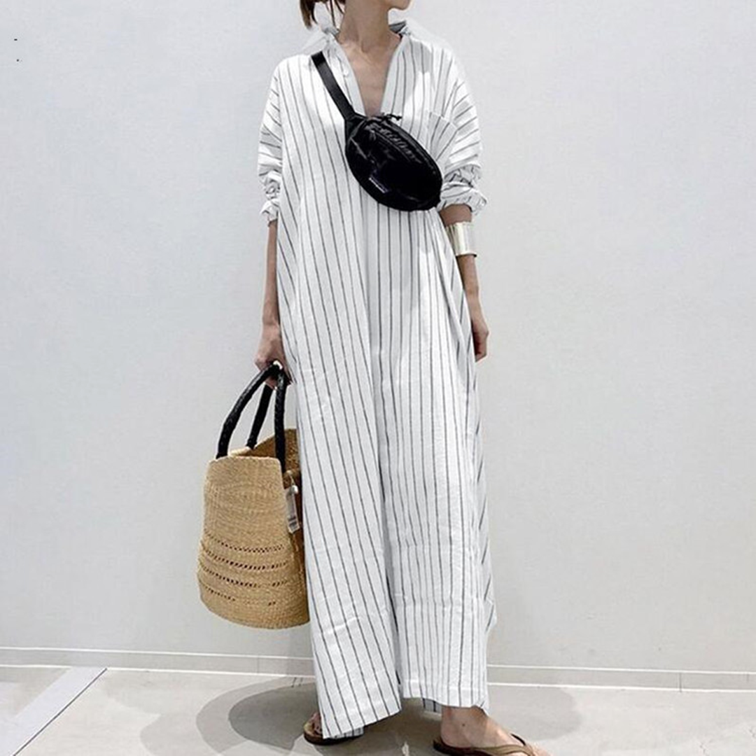 Gestreiftes Kleid Gema von Lockeres