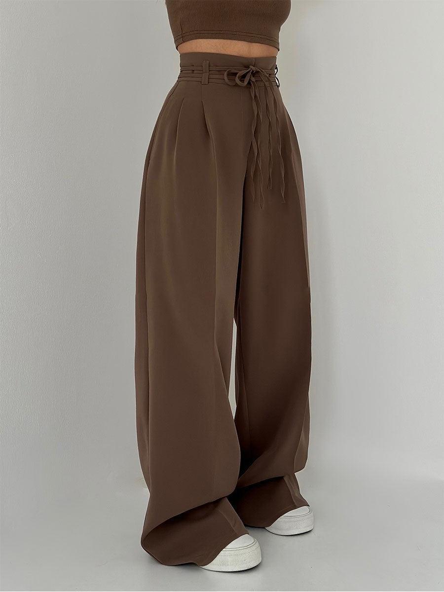 ModeGeist | Damenhose mit Hohem Bund und Weitem Bein