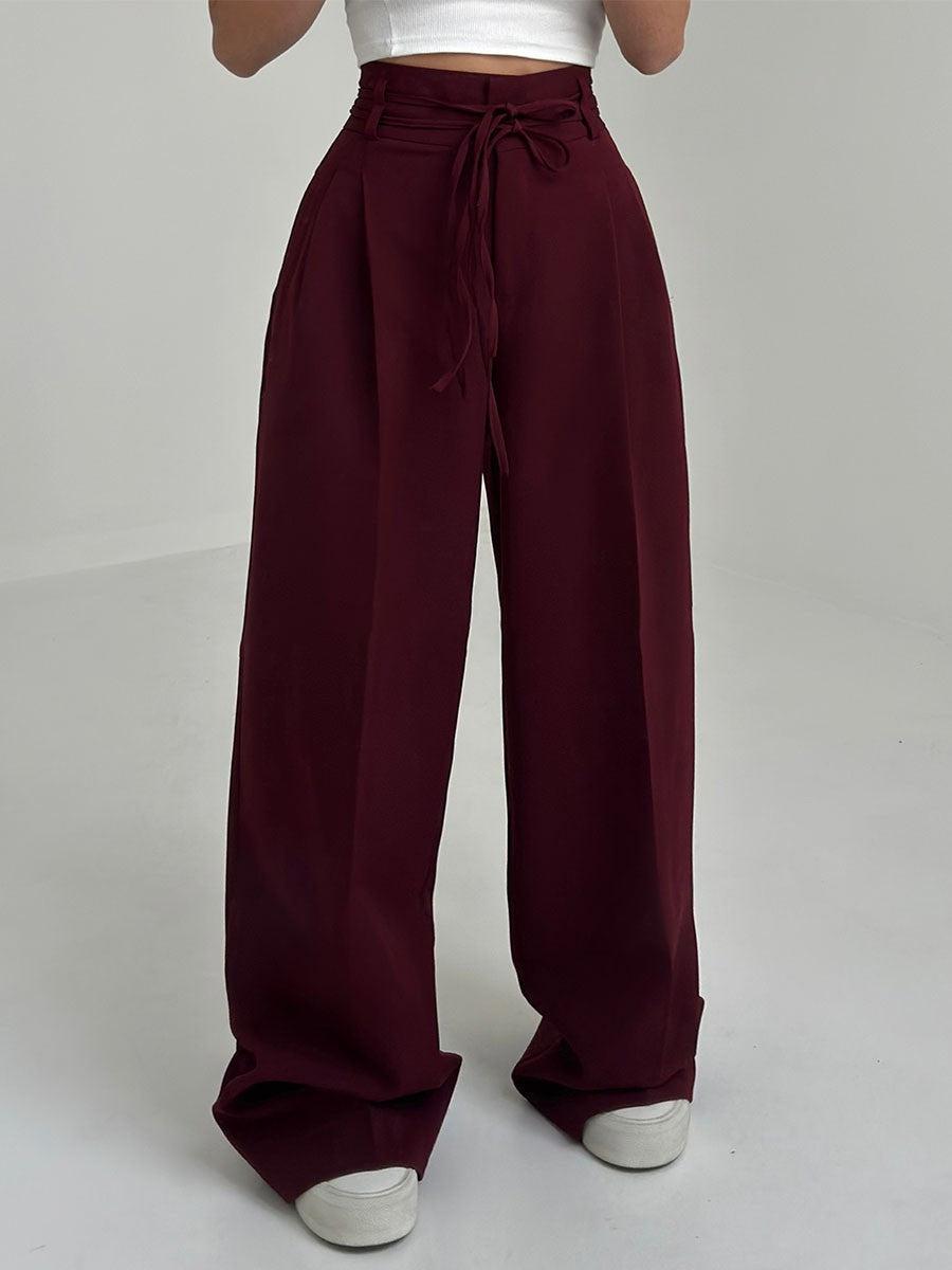 ModeGeist | Damenhose mit Hohem Bund und Weitem Bein